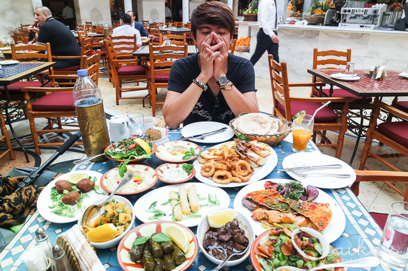 【神秘國度】杜拜Wafi City Mall金字塔商場內Khan murjan restaurant黎巴嫩烤肉午餐。